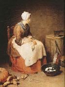 The Kitchen Maid (mk08) Jean Baptiste Simeon Chardin